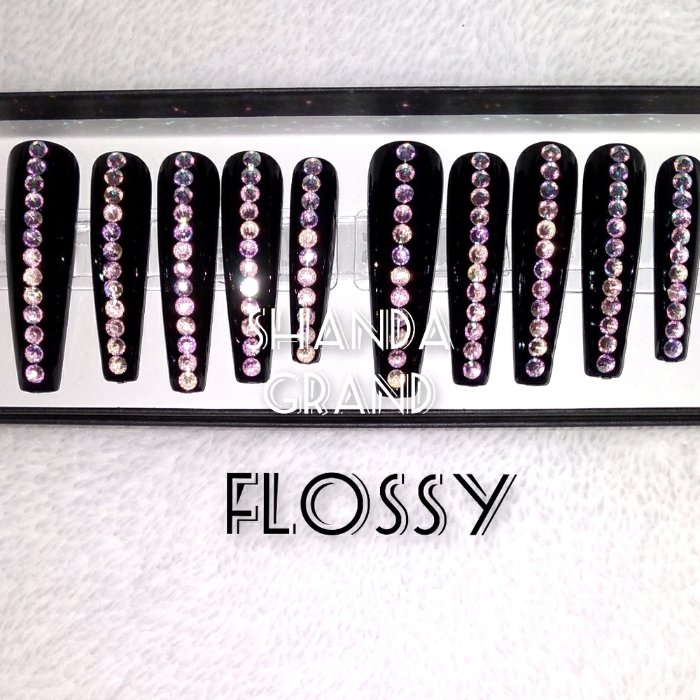 Extra Long Lux Press-On Nail Set(Coffin Shape)